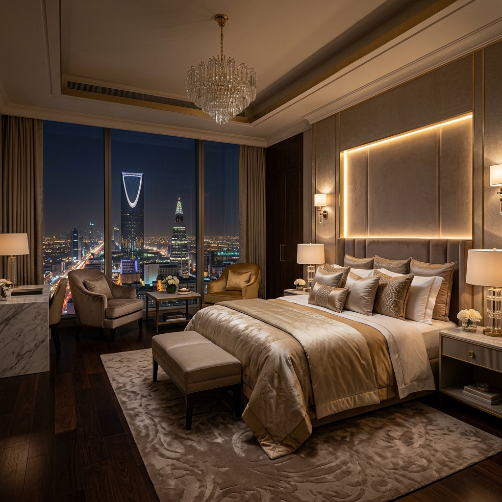Elegant luxury hotel suite